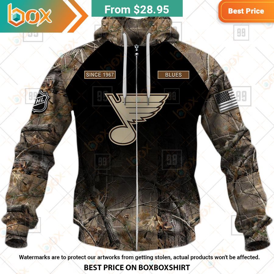BEST St. Louis Blues Hunting Camouflage Custom Shirt 12