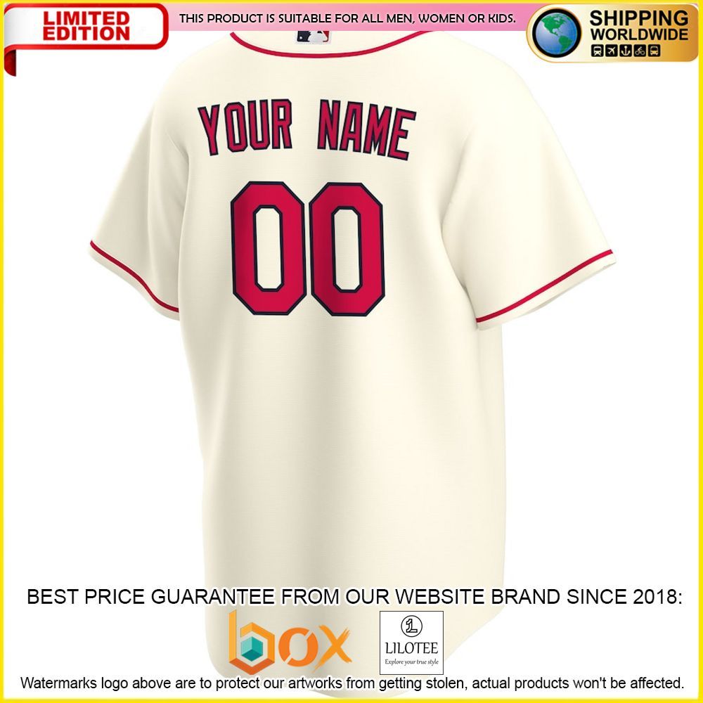 HOT St Louis Cardinals MLB Custom Name Number Cream Baseball Jersey Shirt 3
