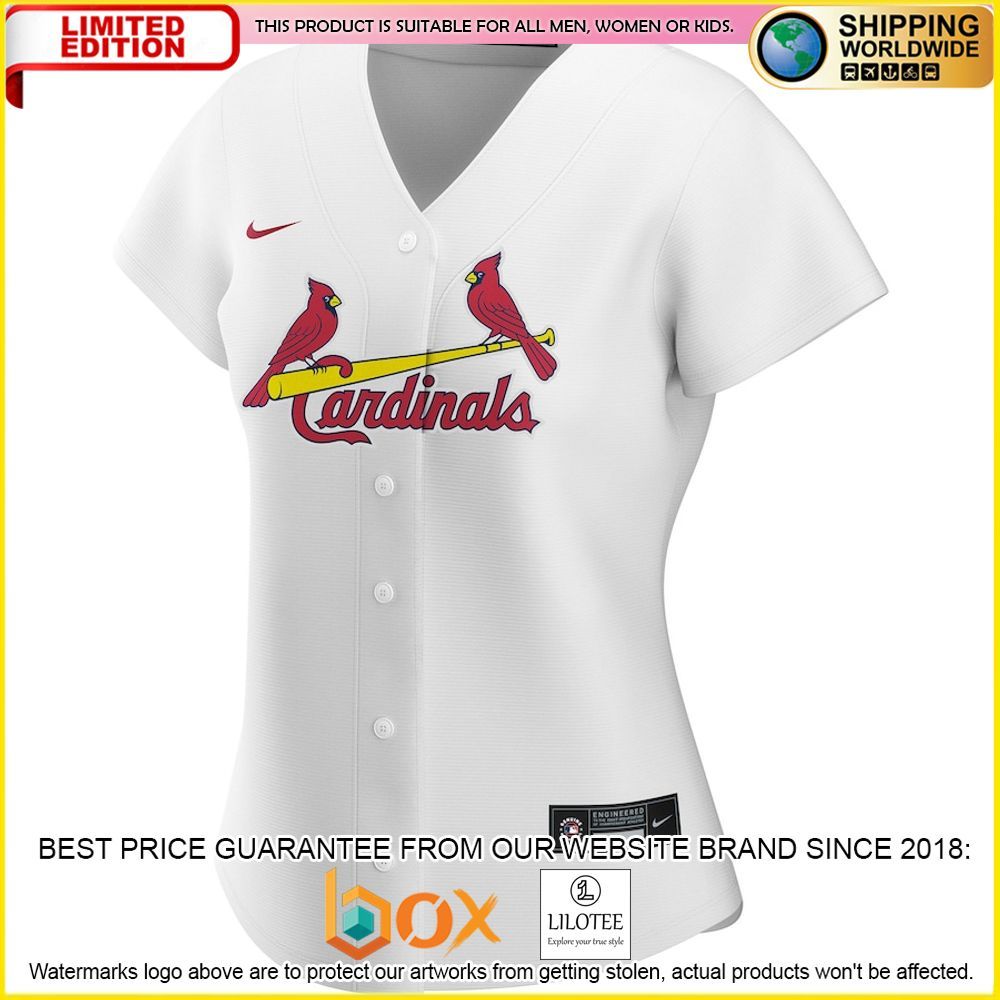HOT St Louis Cardinals Women's Custom Name Number White Baseball Jersey Shirt 2