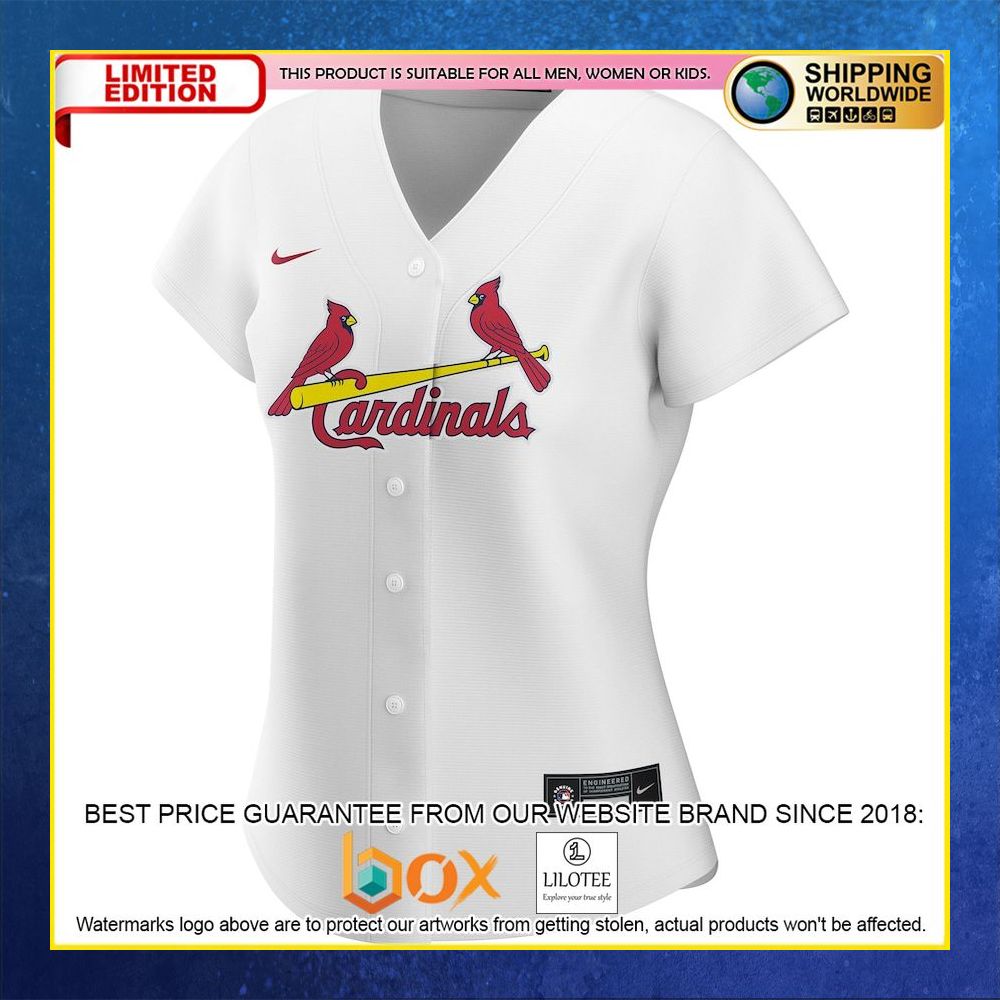 HOT St Louis Cardinals Women's Custom Name Number White Baseball Jersey Shirt 5