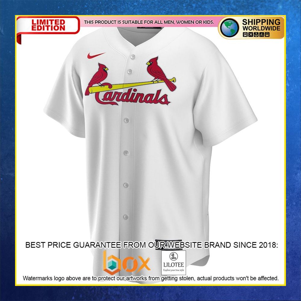 HOT St Louis Cardinals Custom Name Number White Baseball Jersey Shirt 5
