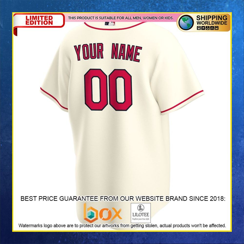HOT St Louis Cardinals Team Custom Name Number Cream Baseball Jersey Shirt 6