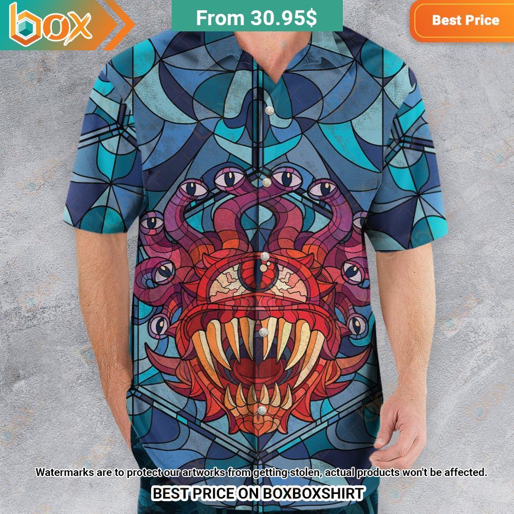 Stained Glass Monster RPG Hawaiian Shirt 1