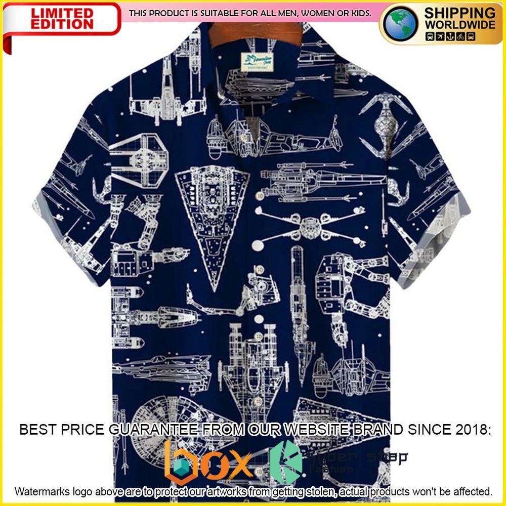 NEW Star Wars Aerospace Machine 3D Hawaii Shirt 1