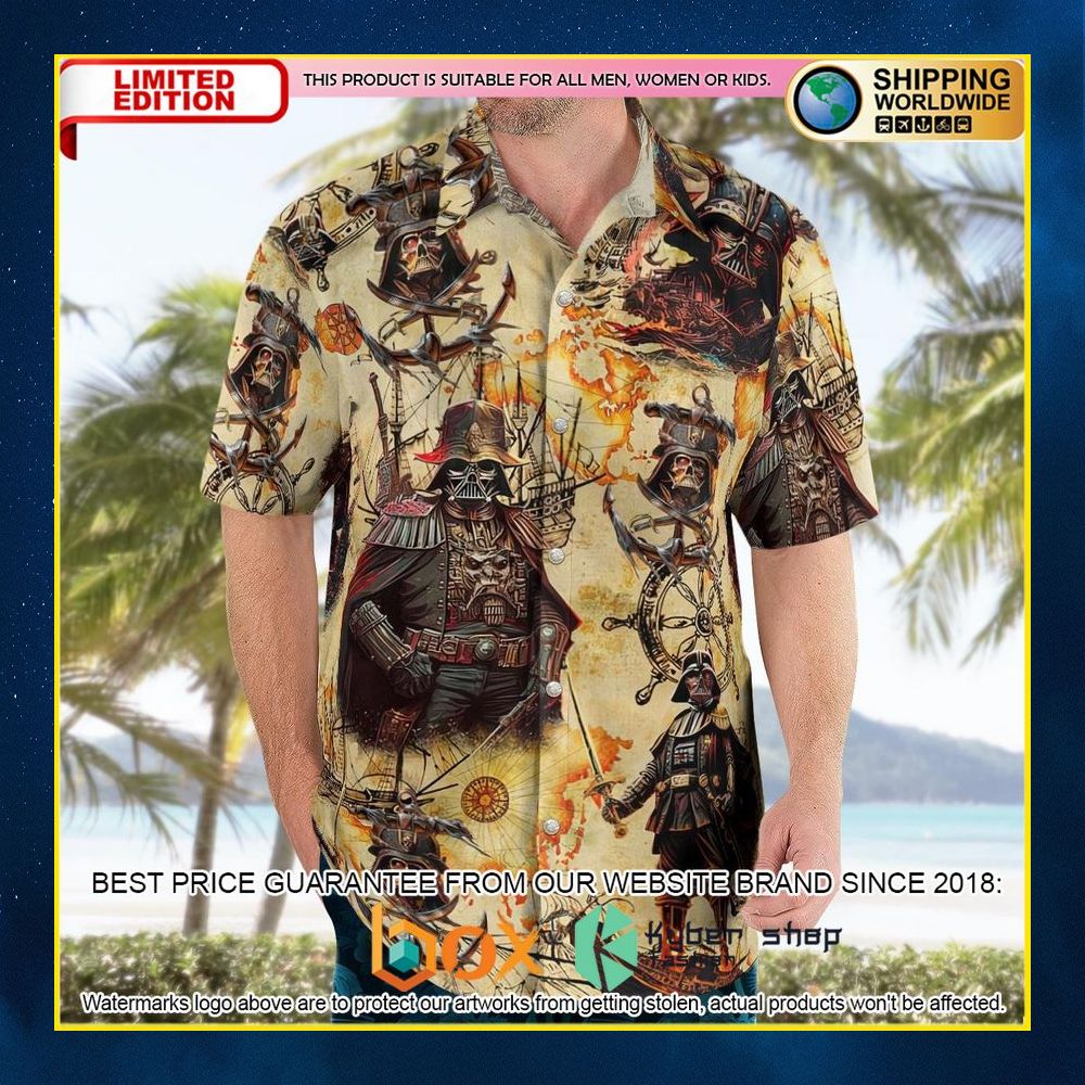NEW Star Wars Darth Vader Pirates 3D Hawaii Shirt, Short 8