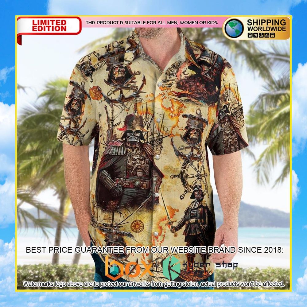 NEW Star Wars Darth Vader Pirates 3D Hawaii Shirt, Short 13