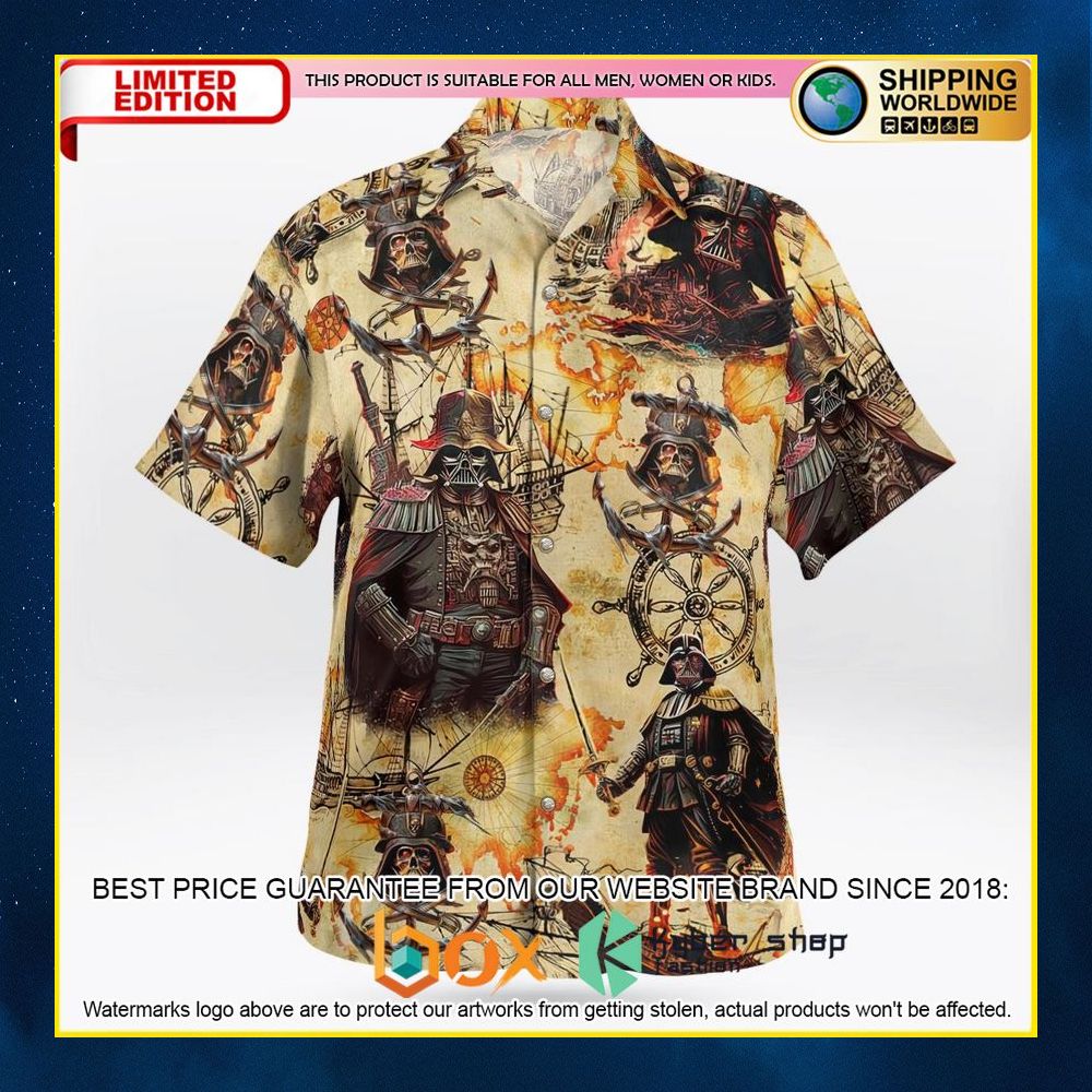 NEW Star Wars Darth Vader Pirates 3D Hawaii Shirt, Short 9
