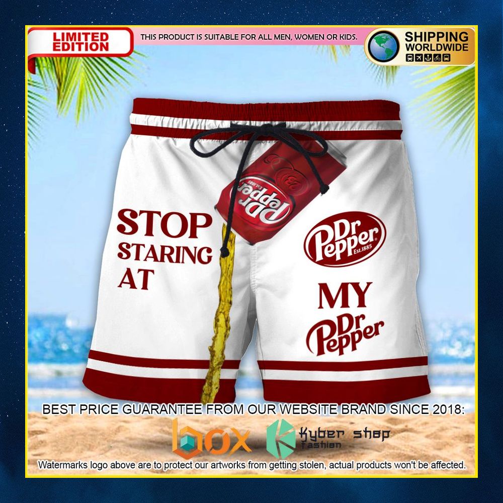 NEW Stop Staring At My Dr Pepper 3D Hawaii Short 5