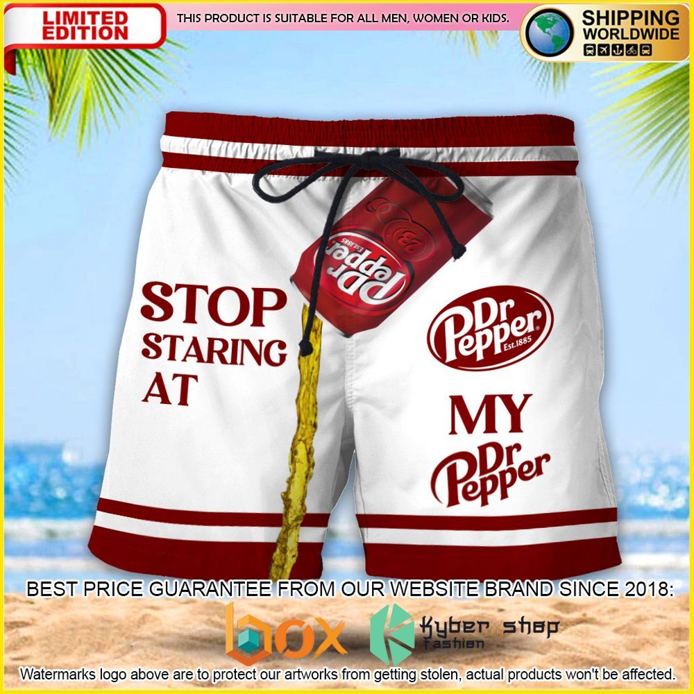 NEW Stop Staring At My Dr Pepper 3D Hawaii Short 6