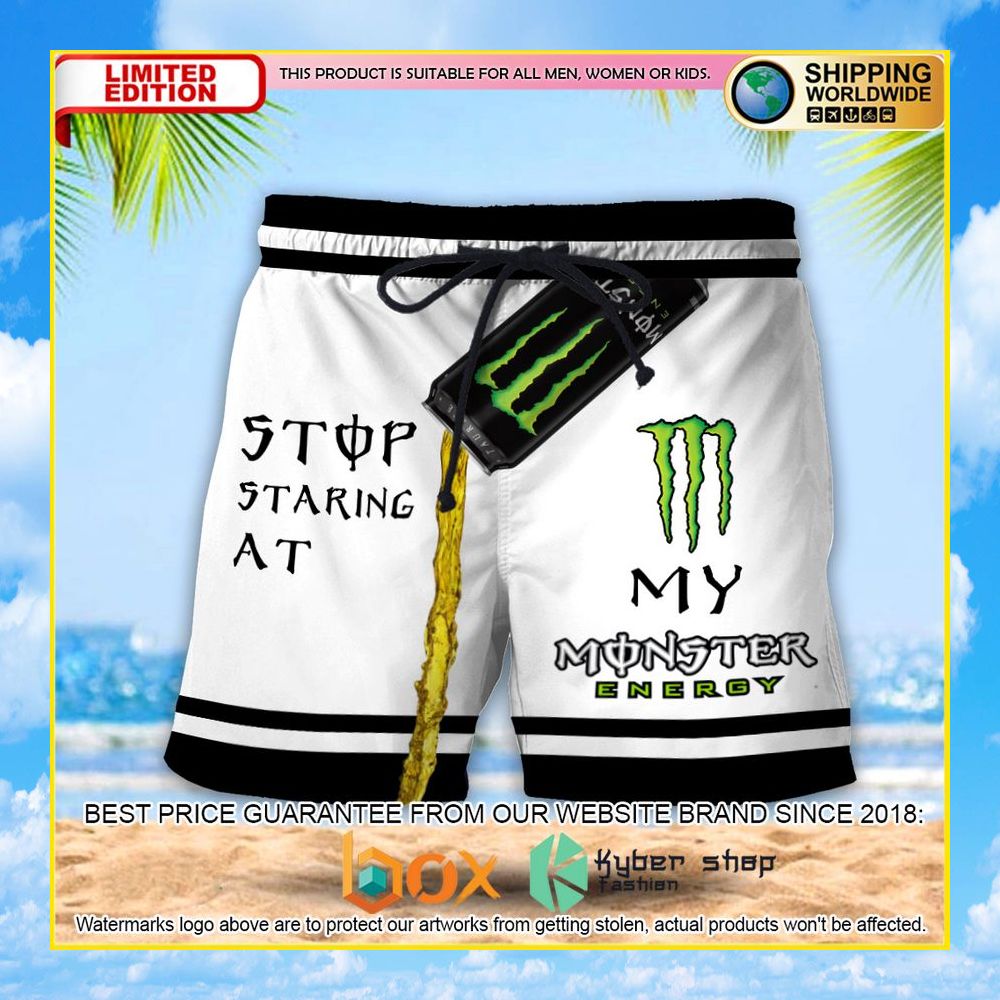 NEW Stop Staring At My Monster Energy 3D Hawaii Short 2