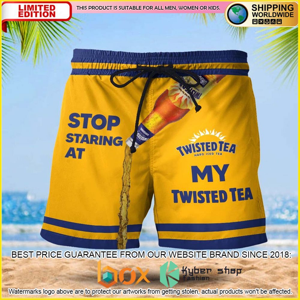 NEW Stop Staring At My Twisted Tea 3D Hawaii Short 10