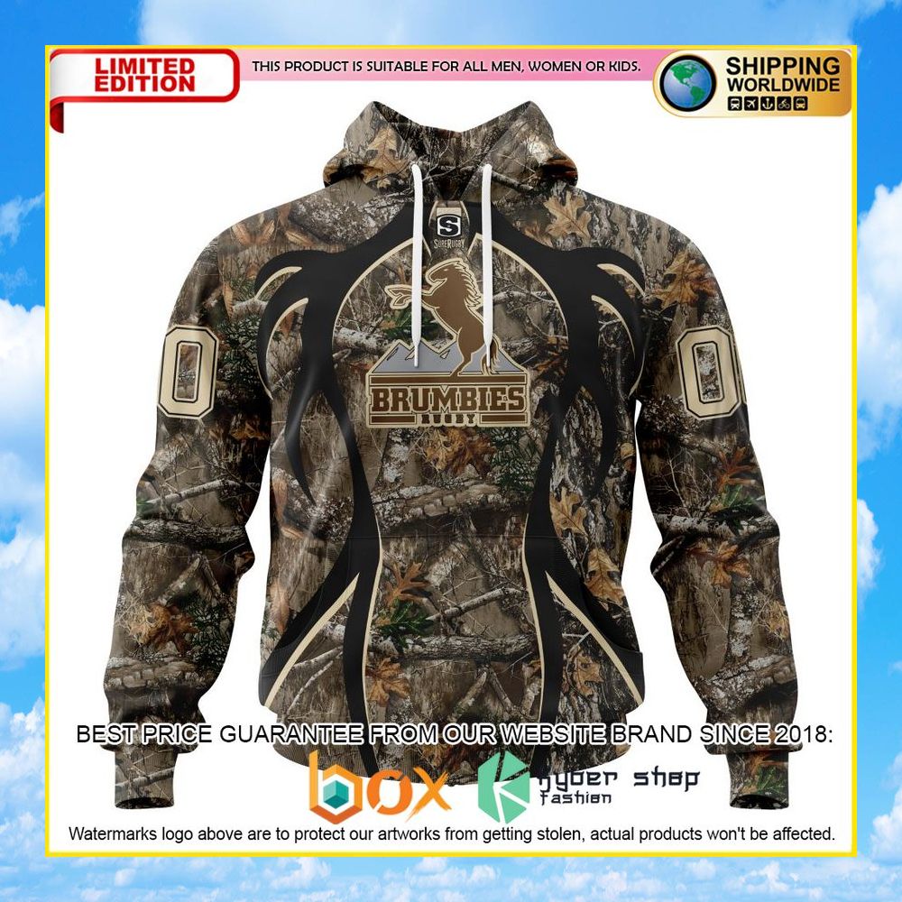 NEW Super Rugby Act Brumbies Hunting Camo Personalized 3D Hoodie, Shirt 27