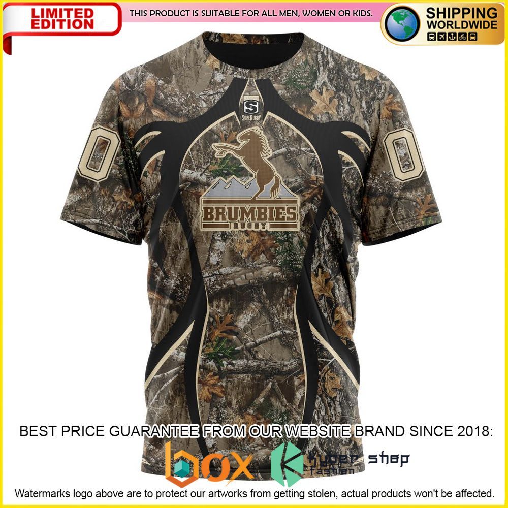 NEW Super Rugby Act Brumbies Hunting Camo Personalized 3D Hoodie, Shirt 8