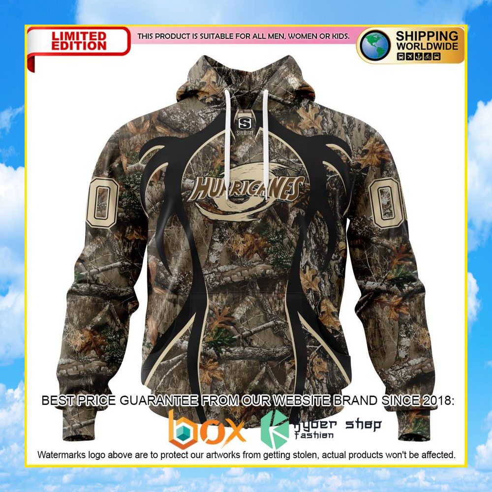 NEW Super Rugby Wellington Huricanes Hunting Camo Personalized 3D Hoodie, Shirt 27