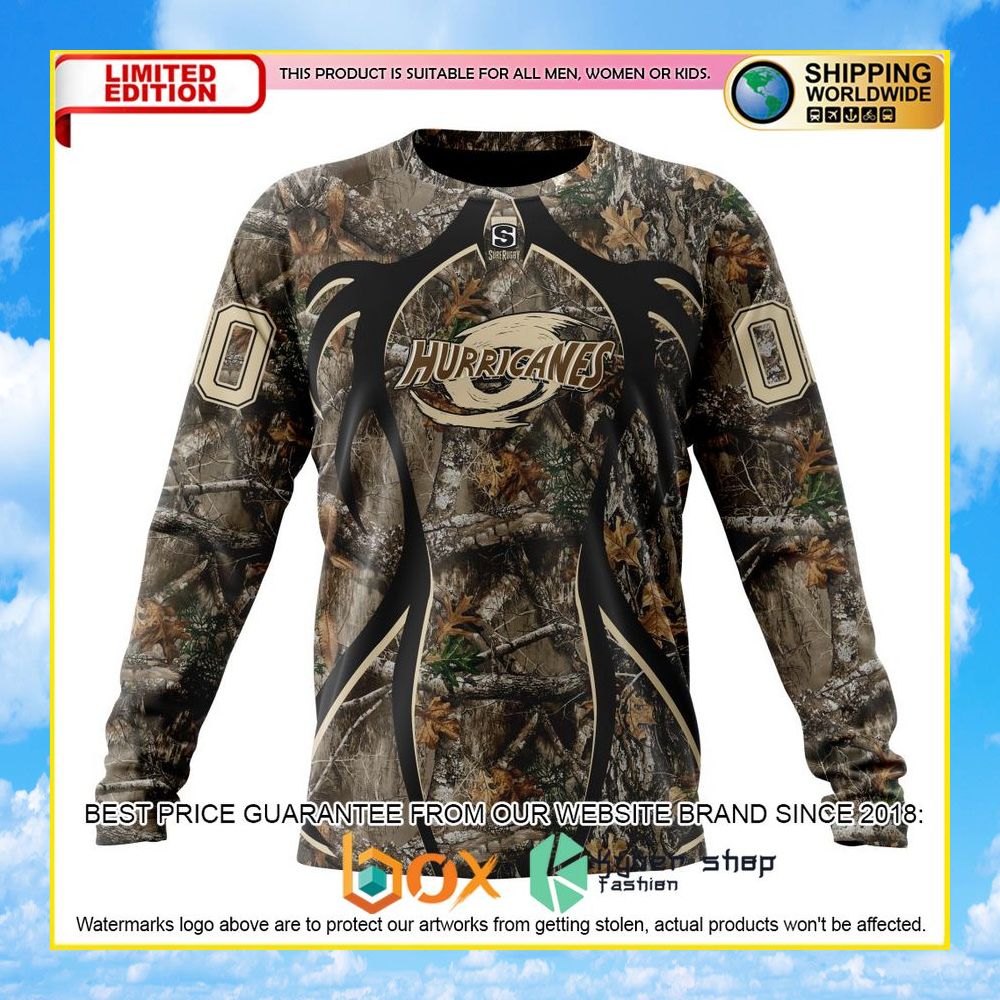NEW Super Rugby Wellington Huricanes Hunting Camo Personalized 3D Hoodie, Shirt 32
