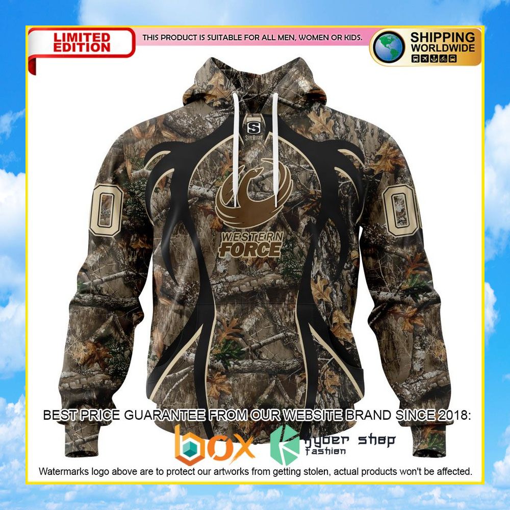 NEW Super Rugby Western Force Hunting Camo Personalized 3D Hoodie, Shirt 27