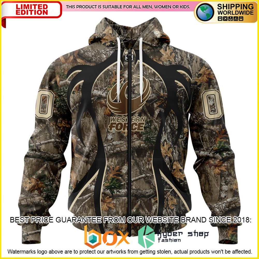 NEW Super Rugby Western Force Hunting Camo Personalized 3D Hoodie, Shirt 19