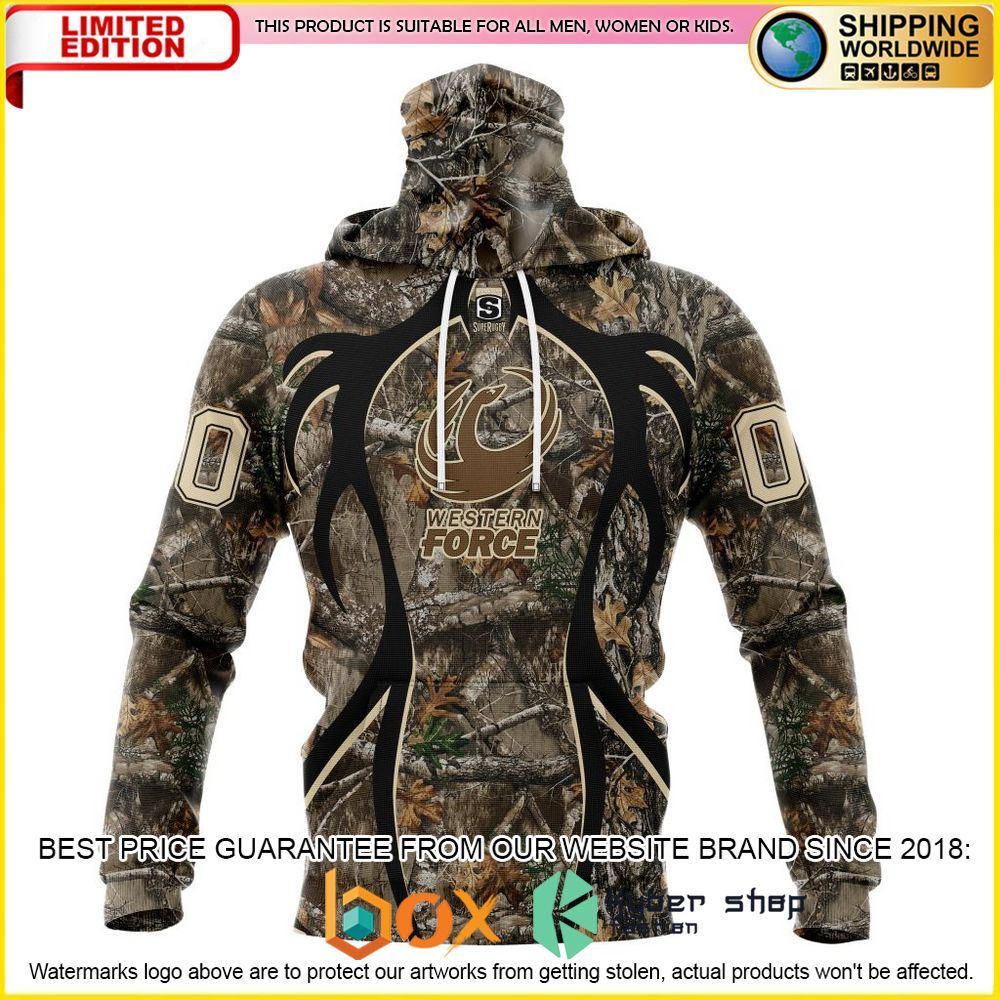 NEW Super Rugby Western Force Hunting Camo Personalized 3D Hoodie, Shirt 4