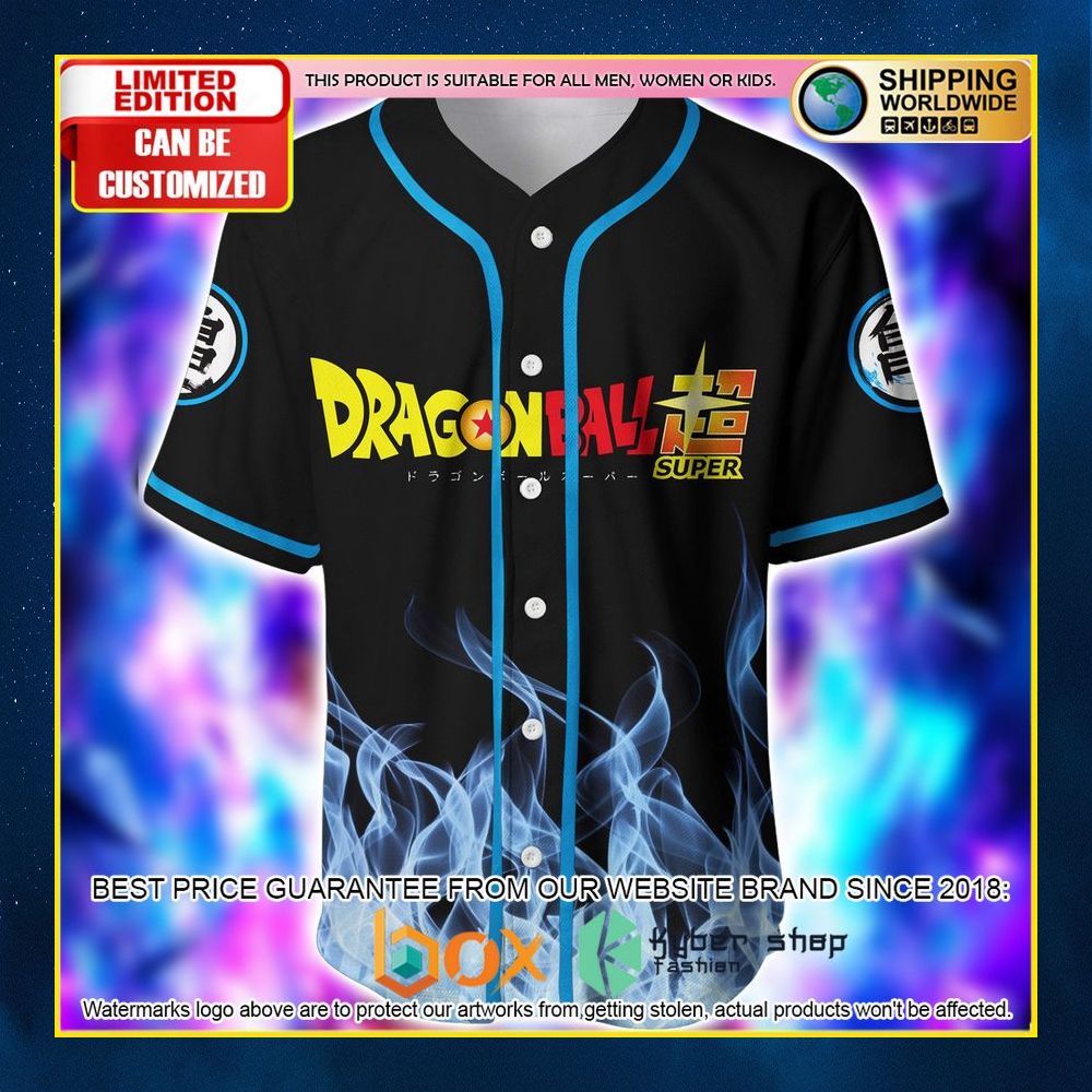 NEW Super Songoku Dragon Ball Custom Name Premium Baseball Jersey 8