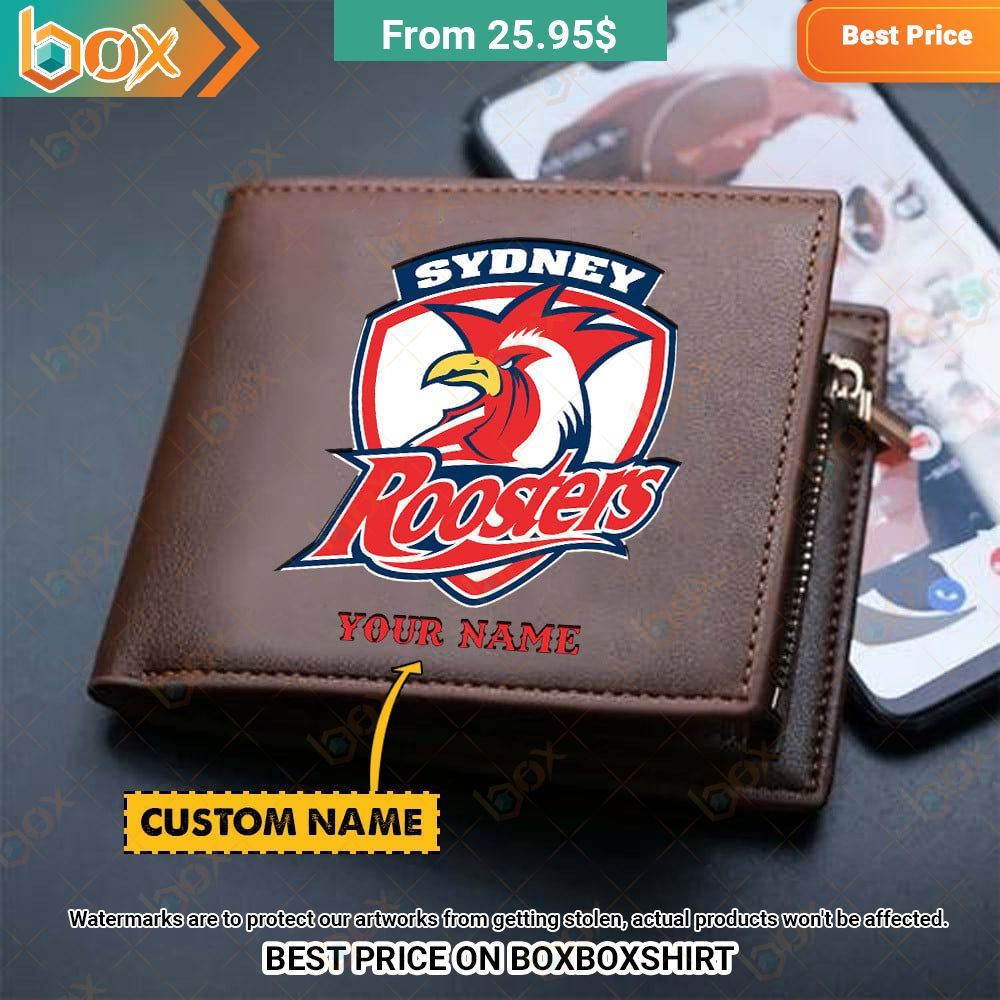 sydney roosters nrl custom leather wallet 1 894