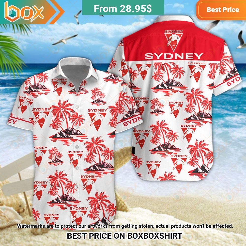 Sydney Swans Hawaiian Shirt 1
