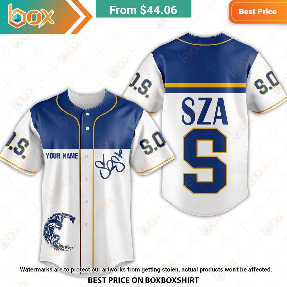 SZA SOS Custom Baseball Jersey 5