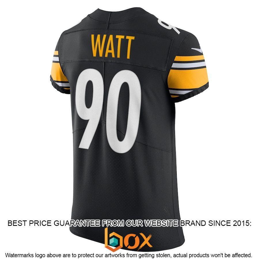 BEST T.J. Watt Pittsburgh Steelers Vapor Elite Player Black Football Jersey 3