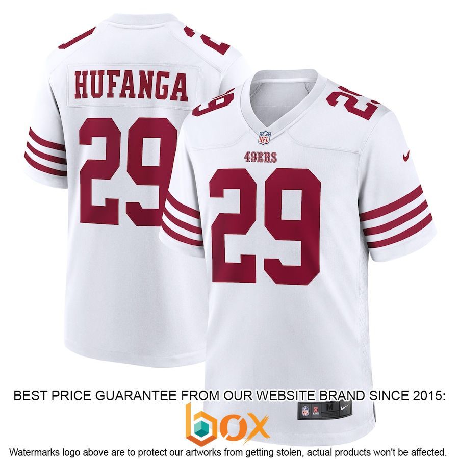 BEST Talanoa Hufanga San Francisco 49ers Away Player White Football Jersey 1