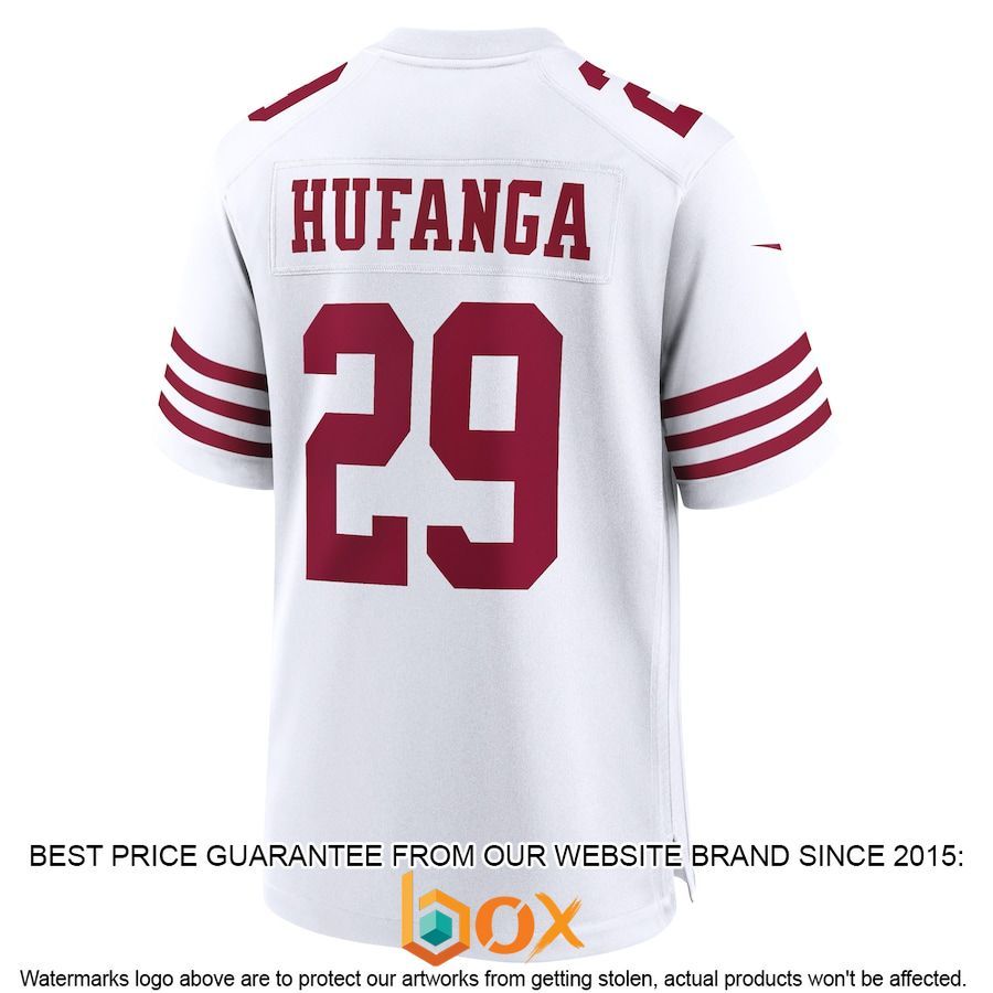 BEST Talanoa Hufanga San Francisco 49ers Away Player White Football Jersey 3