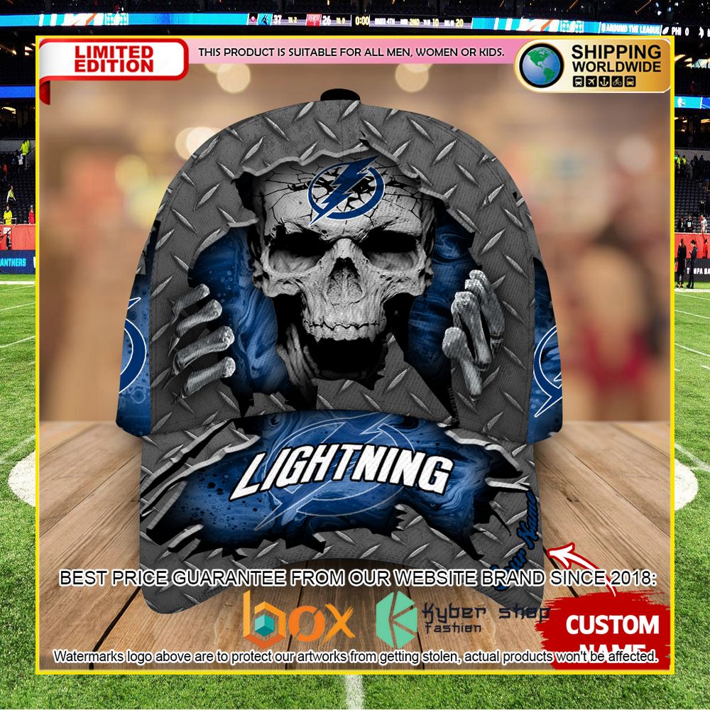 NEW Tampa Bay Lightning Custom Name NHL Skull Cap Hat 5