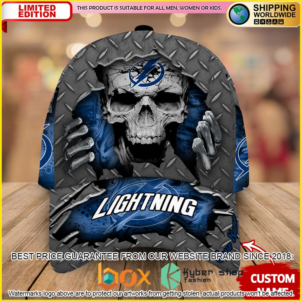 NEW Tampa Bay Lightning Custom Name NHL Skull Cap Hat 1