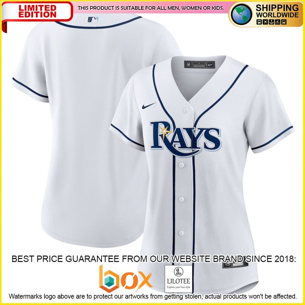 HOT Tampa Bay Rays Women's Custom Name Number White Baseball Jersey Shirt 2
