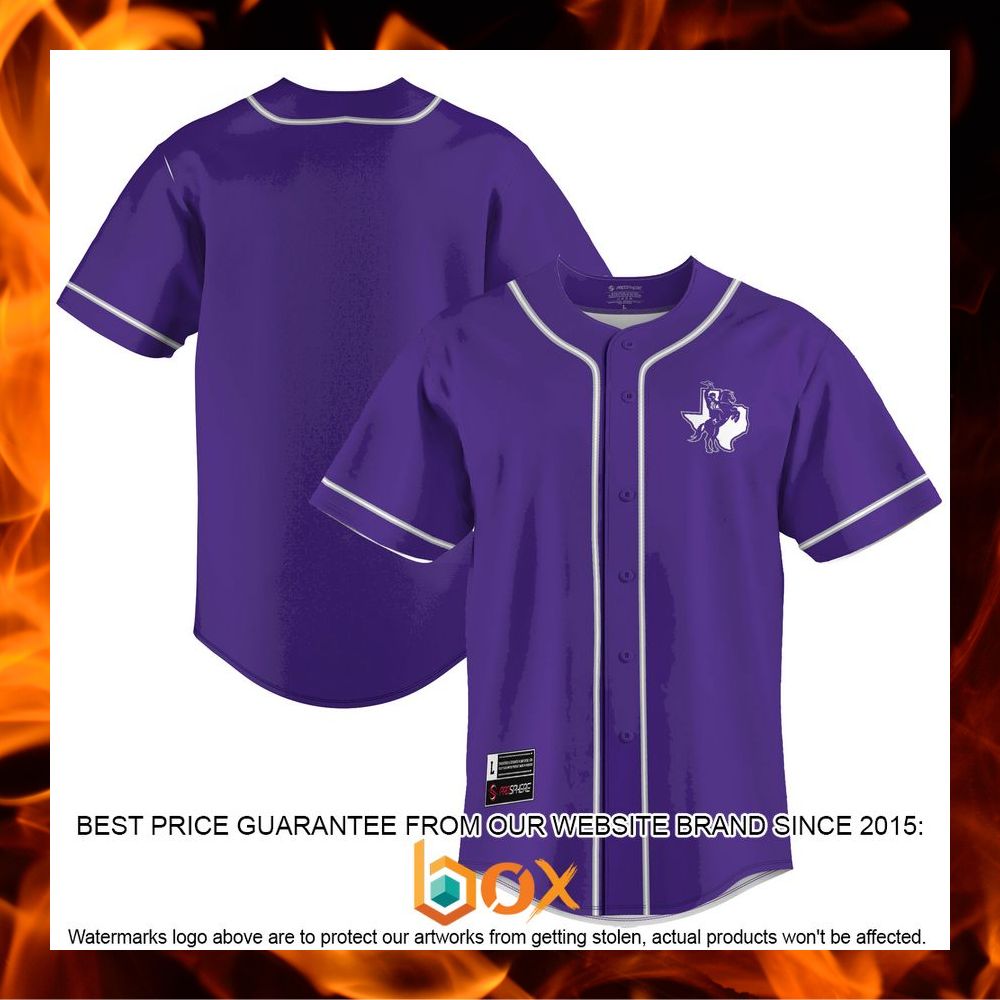 BEST Tarleton State Texans Purple Baseball Jersey 5