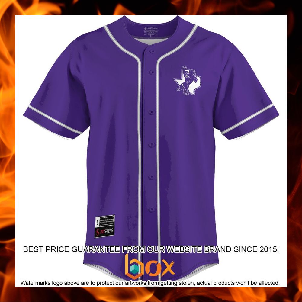 BEST Tarleton State Texans Purple Baseball Jersey 6