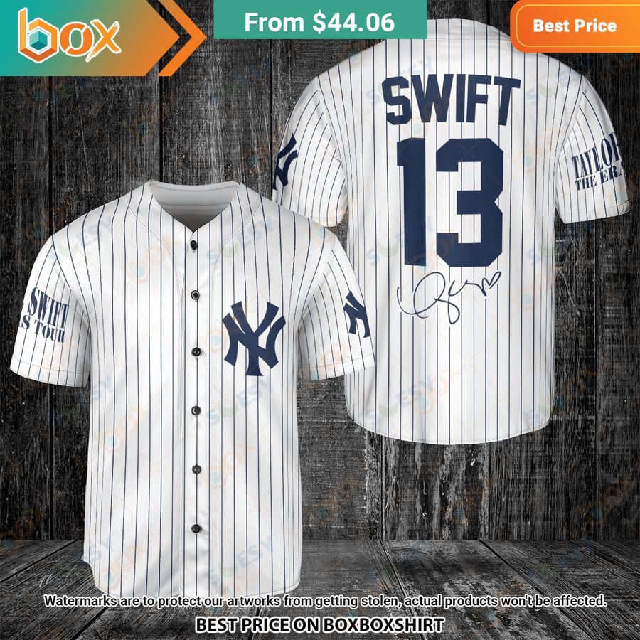 BEST Taylor Swift 13 New York Yankees Baseball Jersey 3