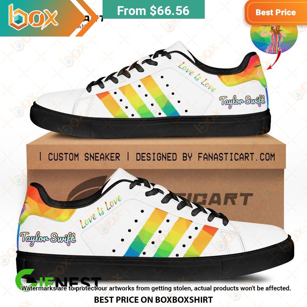 Taylor Swift LGBT Love is Love Stan Smith Shoes 2