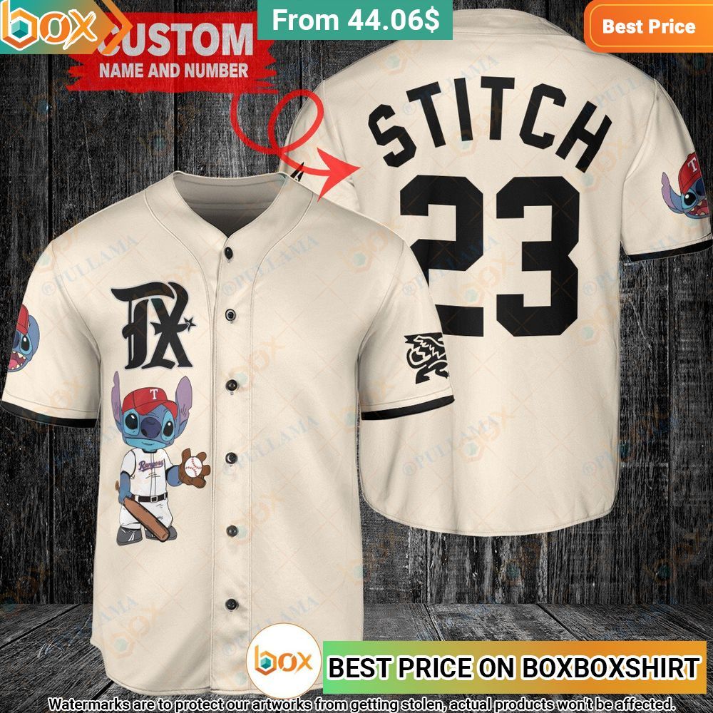 Texas Rangers Stitch Custom Baseball Jersey 1