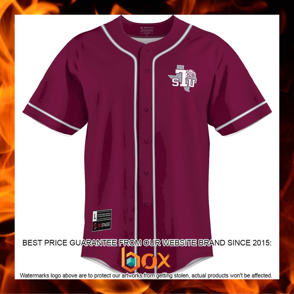 BEST Texas Southern Tigers Maroon Baseball Jersey 6
