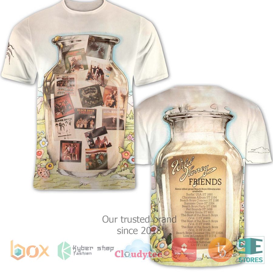 The Beach Boys-Wild Honey Friends Album 3D Shirt 1