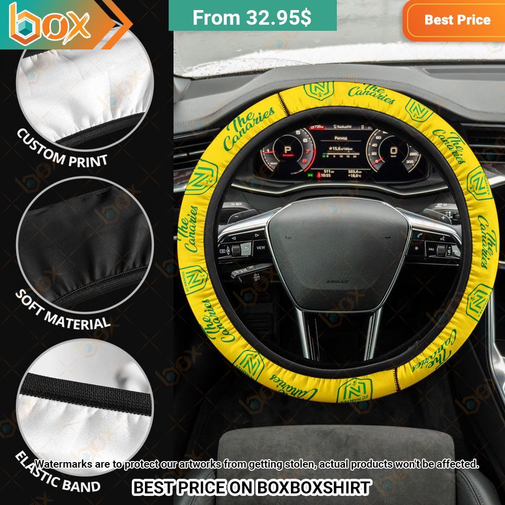 The Canaries FC Nantes Car Steering Wheel Cover 6
