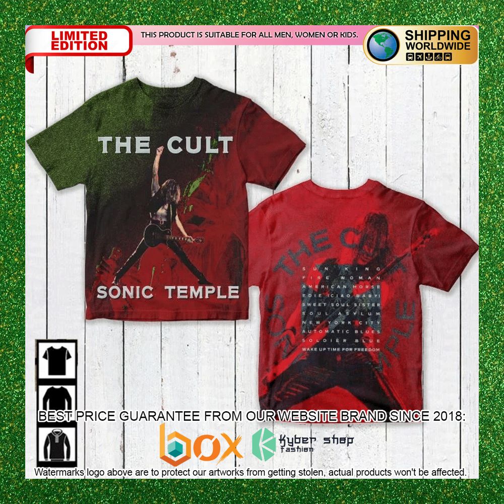 NEW The Cult Sonic Temple 3D Shirt 7