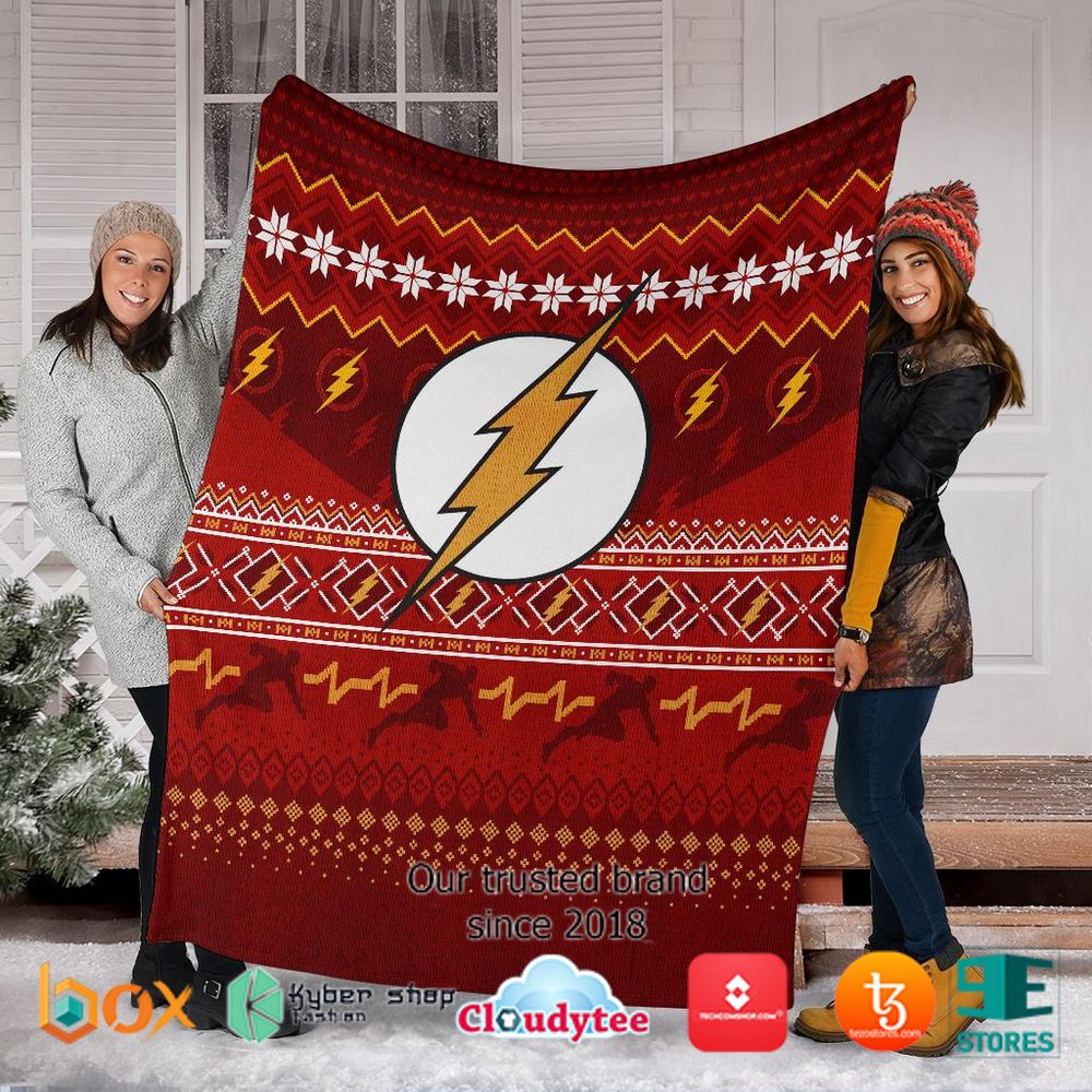The Flash Ugly Christmas Blanket 1