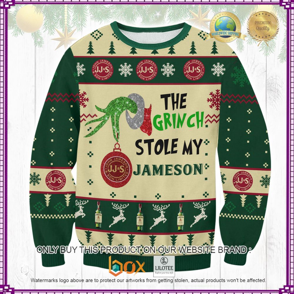 HOT The Grinch Stole My Jameson Christmas Sweater 11