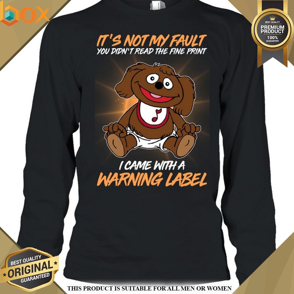 The Muppet Rowlf the Dog It's Not My Fault Shirt, Hoodie 1