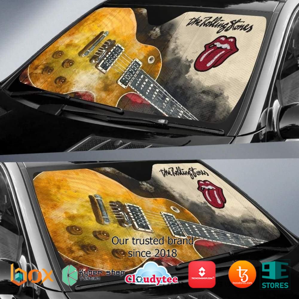 The Rolling Stones Car Auto Guitar Rock Band Car Sunshade 2