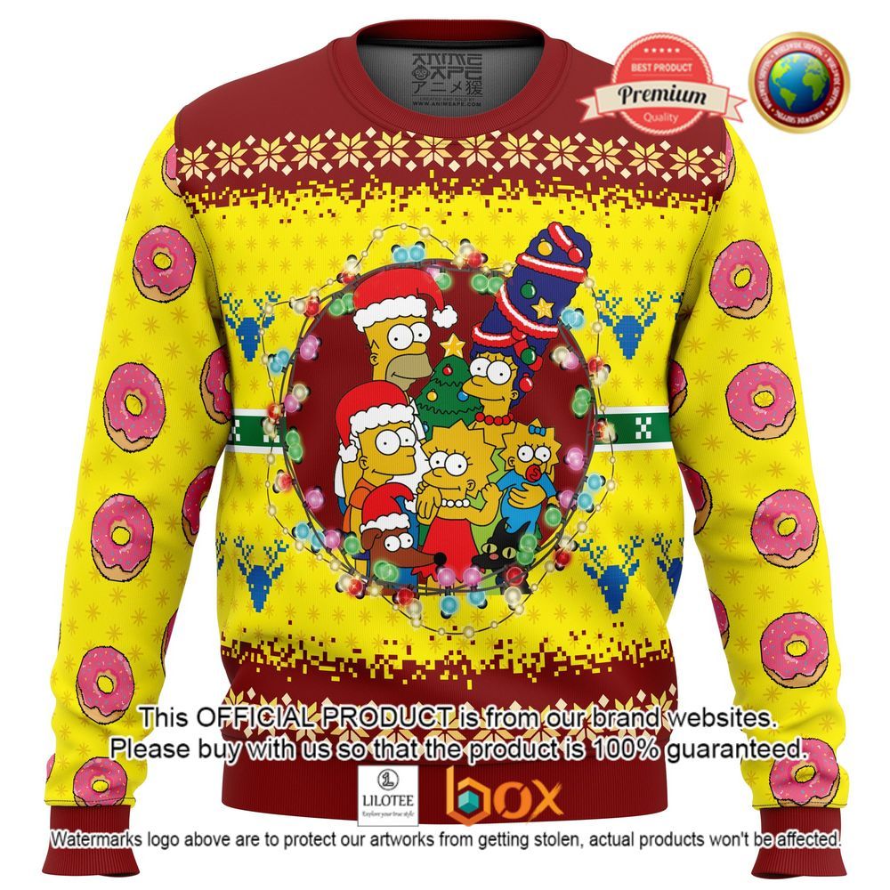 HOT The Simpsons Donut Sweater 1