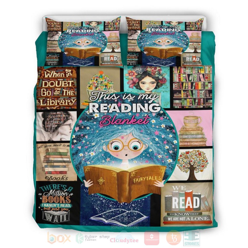 This is My Reading Blanket Bedding Set 3
