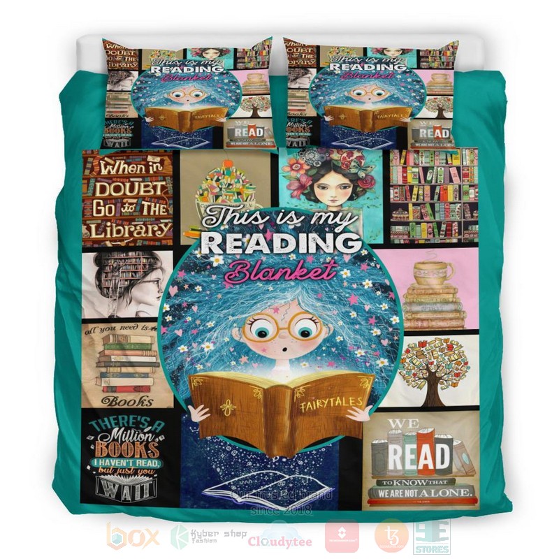 This is My Reading Blanket Bedding Set 4