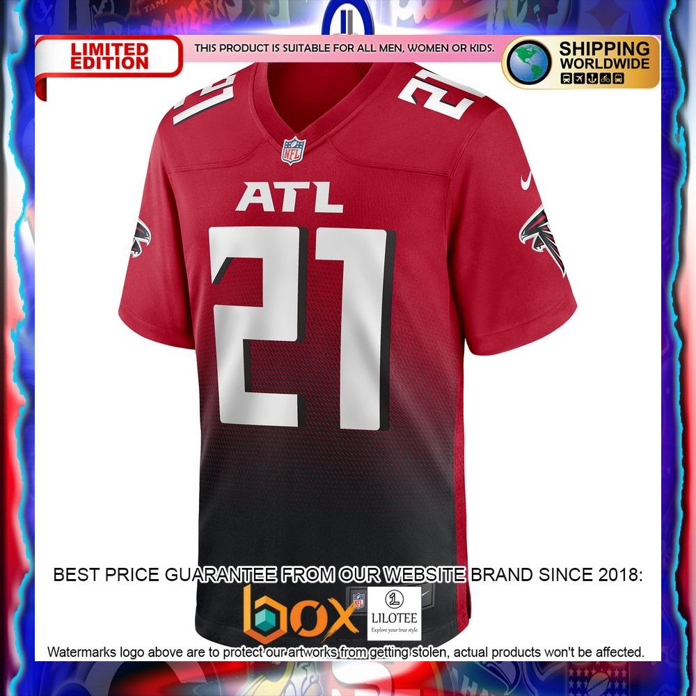 NEW Todd Gurley II Atlanta Falcons 2nd Alternate Red Football Jersey 13
