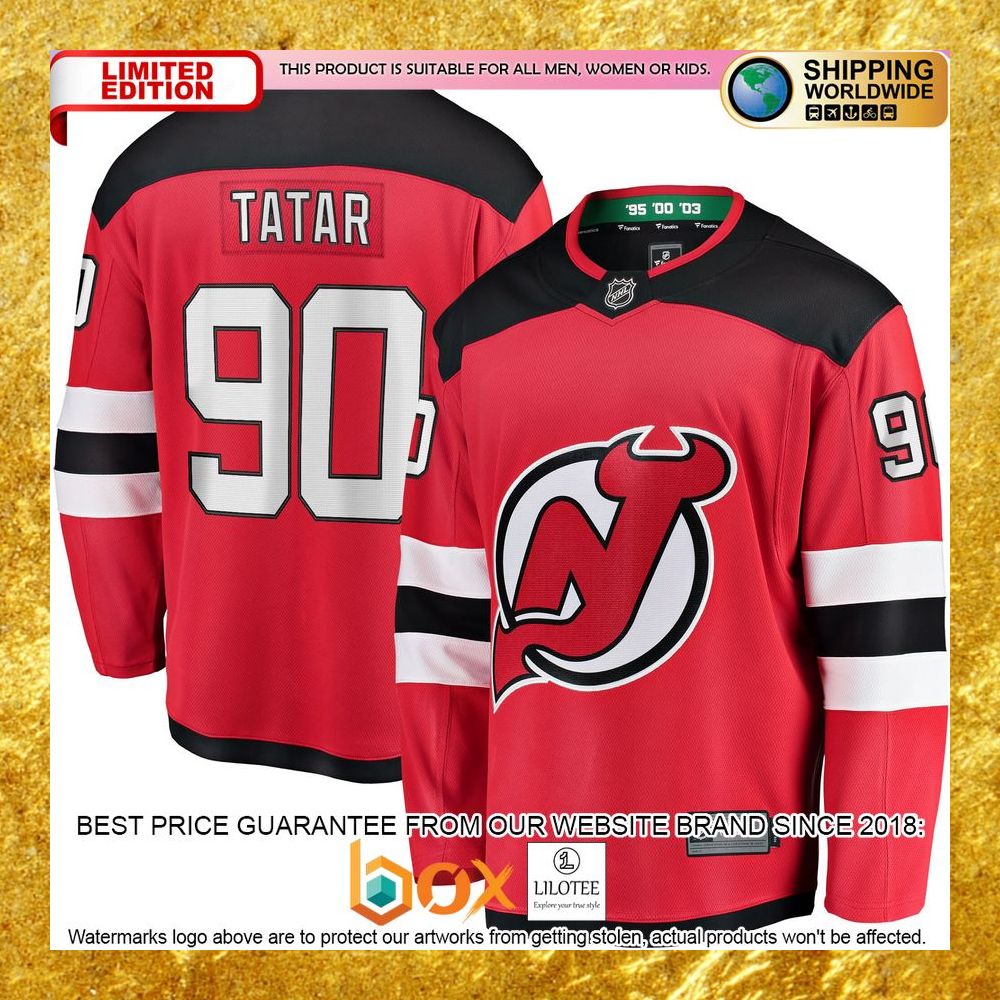 NEW Tomas Tatar New Devils Home Player Red Hockey Jersey 5
